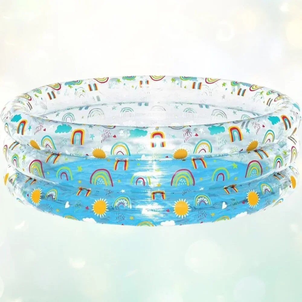 Bestway H2OGO Rainbow Splash Play Pool Kids Backyard Water Beach Fun Ages 6+ NEW
